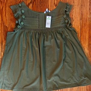 Dark Green Sleeveless Shirt